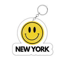  Smiley Face New York Key Chains | Designed in NYC | NYC Lover | Cute Souvenirs