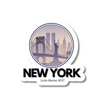  New York Sunset Stickers | New York City | Waterproof Stickers