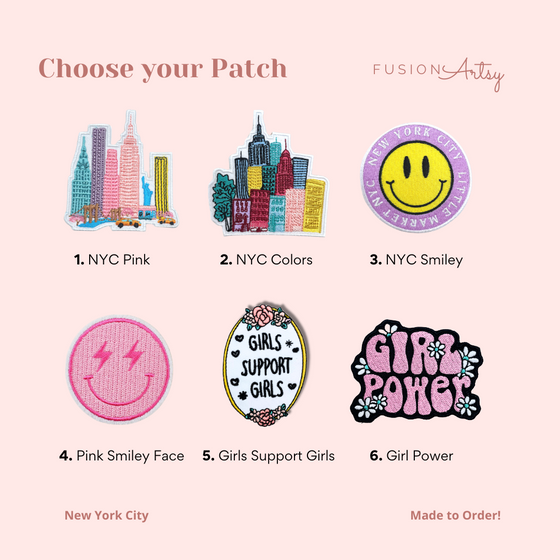 New York City Custom Shoulder Bag | Patch Hand Bag | Daily Bag