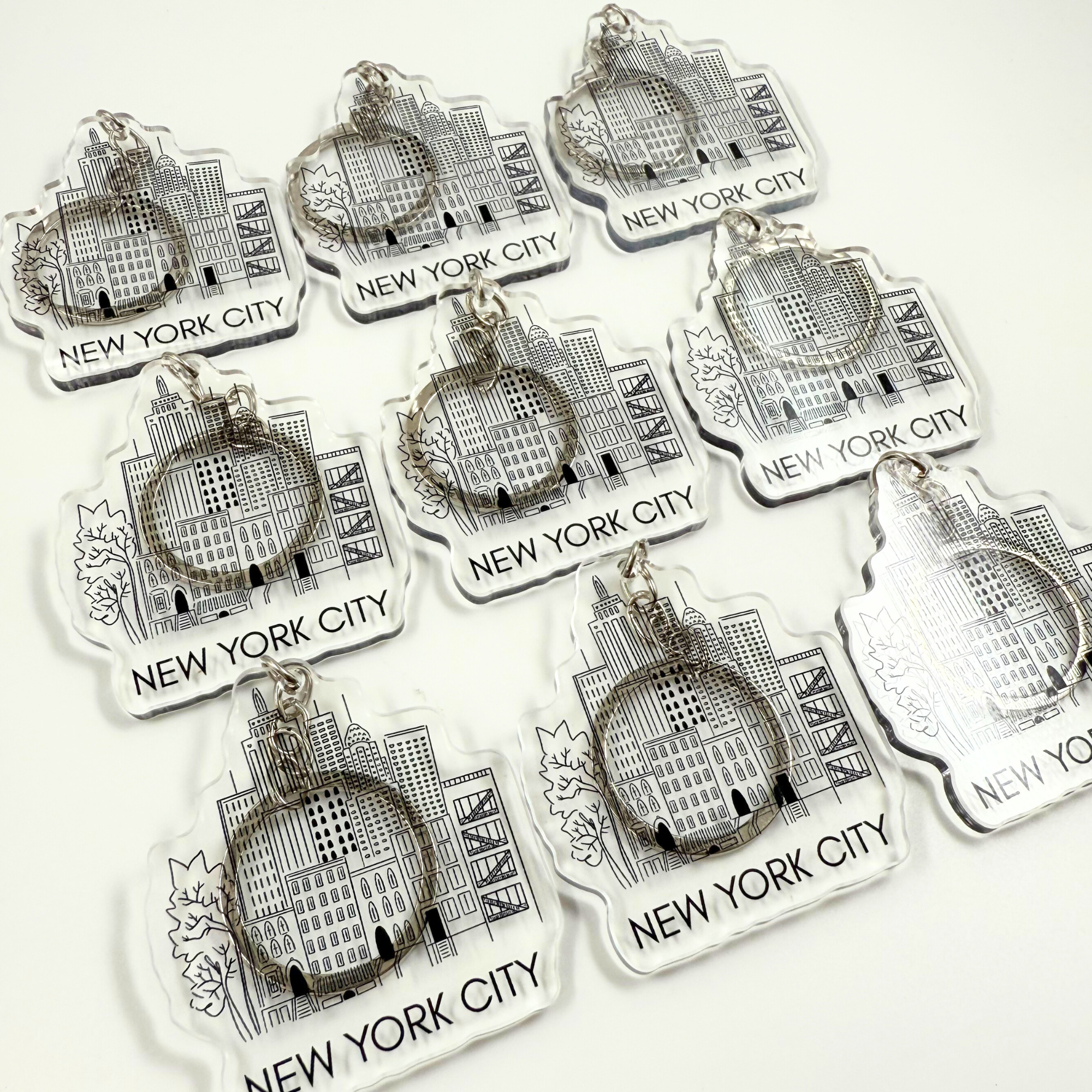 NYC Classic B&W Key Chains | Designed in NYC | NYC Lover | Cute