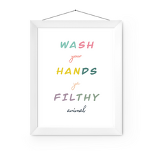  Wash your Hands Art Print | Home Decor | Popular Quotes | Room Ideas | Unique Decor