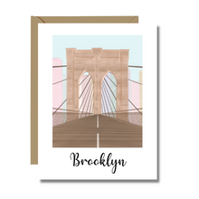  Brooklyn New York Card | Greeting Cards | Elegant Cards | Travel Gifts
