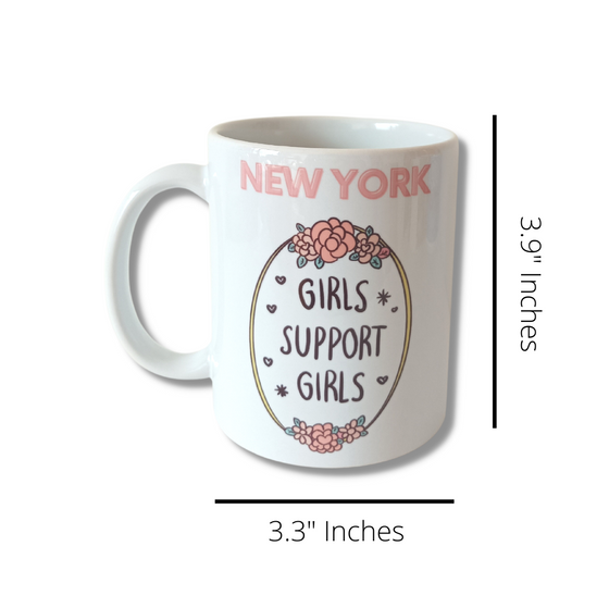 Girls Support Girls NYC | Ceramic Mugs | Designed in NYC | New York Souvenirs