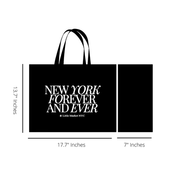 New York Forever and Ever Beach Bag | XL Canvas Size | Design in NYC