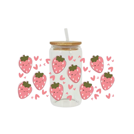 Heart Glass Cups | Valentines Gifts for Her | Iced Drinks Glass | Made in NYC