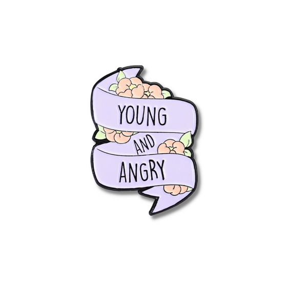 Young and Angry Pin | Purple Color