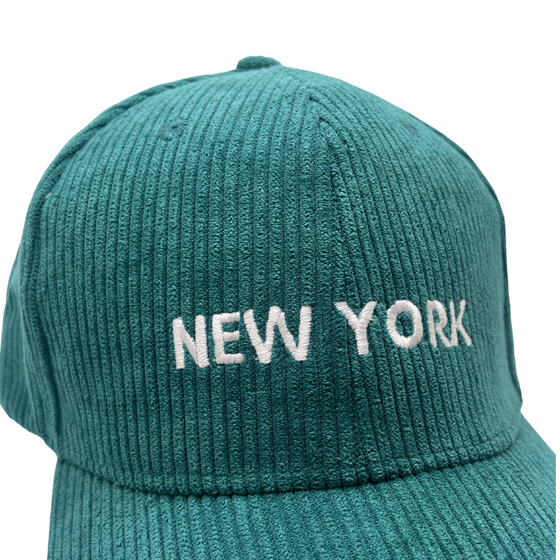 Green New York Corduroy Hats | Designed in NYC
