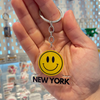 Smiley Face New York Key Chains | Designed in NYC | NYC Lover | Cute Souvenirs