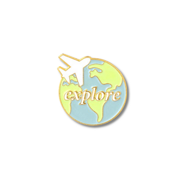 Explore the World Pin