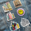 New York City Pink Streets and Buildings Patch | NYC | Iron-On Patches