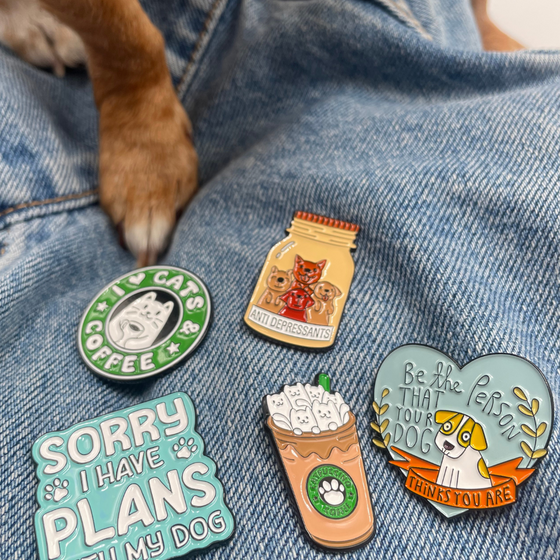 Dog and Cat Lover Enamel Pins | Animal Lovers | Cool Pins