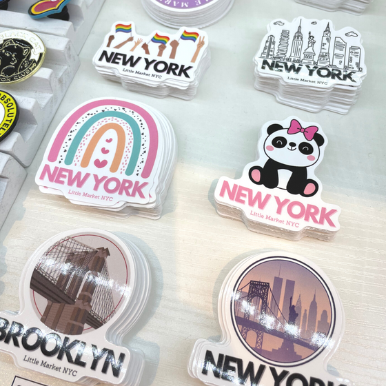 Pink Panda Sticker | New York | Waterproof Stickers