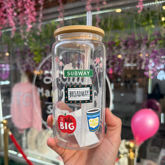 New York Glass Cups for Iced Drinks | Iconic NYC | Made in NYC