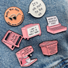 Pink and Preppy Enamel Pins | Mood Vibes | Cute Pins for Jackets and Backpacks