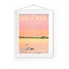 The New Yorker Cover Lake and Doggie | New York Prints | New York Lover