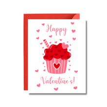  Happy Valentines Day Cupcake | Love and Elegant Cards | Love Cards | Valentines Cards