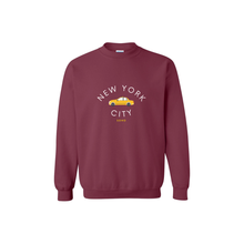  Embroidered NYC Taxi Crewneck  | Handmade with love in NYC | Cotton Sweatshirts