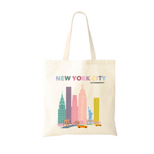  New York City Tote Bag | Ecological | Colorful Design | Water Resistant | Shopper Bag