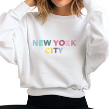  Colorful New York City Crewneck  | Handmade with love in NYC | Cotton Sweatshirts