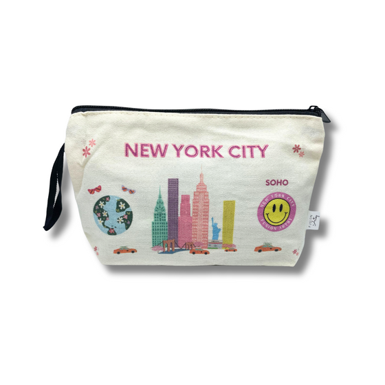 Large Travel Pouch | Canvas Material | Washable | New York Bag