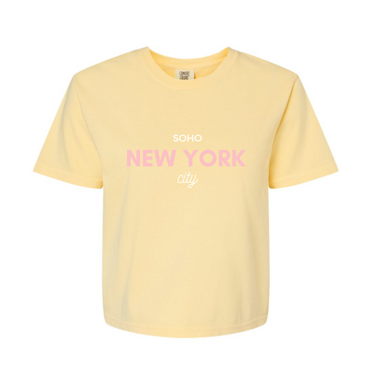Summer Crop Top Shirts | New York Design | Made in NYC | Cotton Material