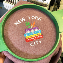  New York Books Embroidered Crewneck  | Made with love in NYC | Cotton Sweatshirts