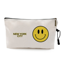  Smiley Face Travel Bag | Make Up Pouch | New York City