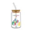 New York City Glass Cups for Iced Drinks | Blue Design | Made in NYC