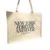 New York Forever and Ever Beach Bag | XL Canvas Size | Design in NYC