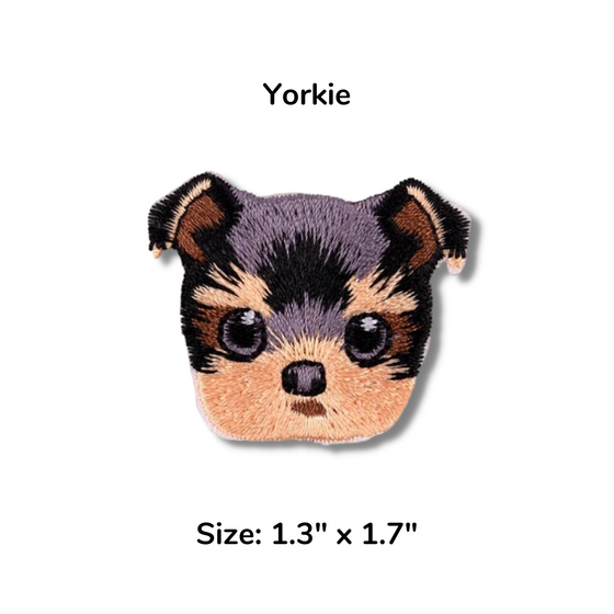 Yorkie Dog Patches | Dog Lover | Iron Patch | DIY Project