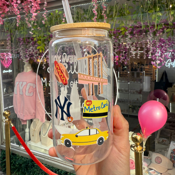 New York Glass Cups for Iced Drinks | Iconic NYC | Made in NYC