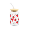 Strawberry Cup for Iced Drinks | Glass Cups for Her | Made in New York| Fruity Designs