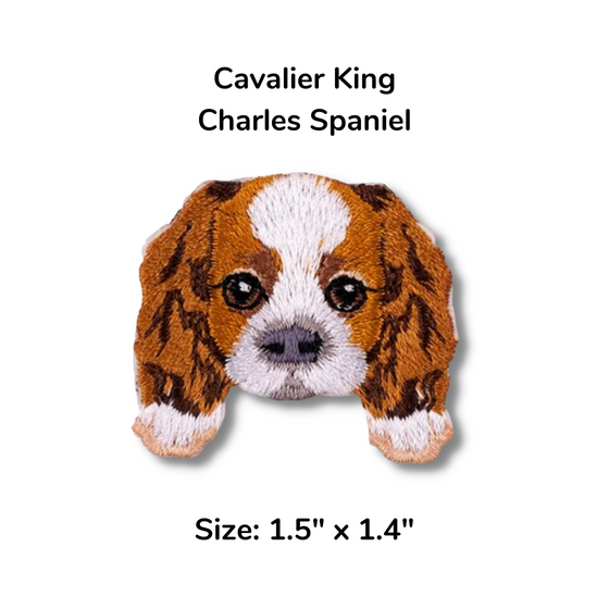 Cavalier King Charles Dog Patches | Dog Lover | Iron Patch | DIY Project