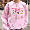 NYC Most Iconic Places Sweatshirt | Cutest NYC Clothing | Made in NYC | Pink Lover