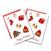 Happy Holidays Christmas Gifts Card | Christmas Cards | Greeting Cards | Elegant Cards | Holiday Cards