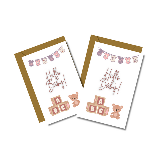 Hello Baby | Greeting Cards | Welcome Baby Cards | New Parents Cards