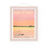 The New Yorker Cover Lake and Doggie | New York Prints | New York Lover