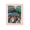 The New Yorker Cover Dark Outdoor Dining | New York Prints | New York Lover