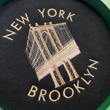  Brooklyn Embroidered  Crewneck  | Handmade with love in NYC | Cotton Sweatshirts