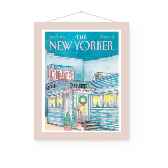 The New Yorker Covers Blue December | New York Prints | Diner