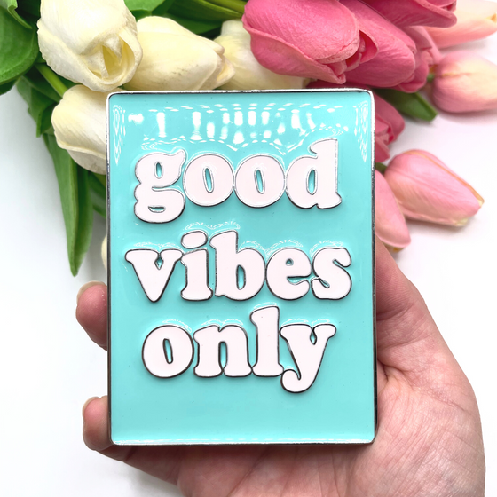 Good Vibes Only Decor | Sage and White Letters