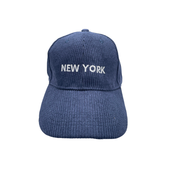 Blue Navy Corduroy Hats | New York City Lover  | Design in NYC | Elegant Style