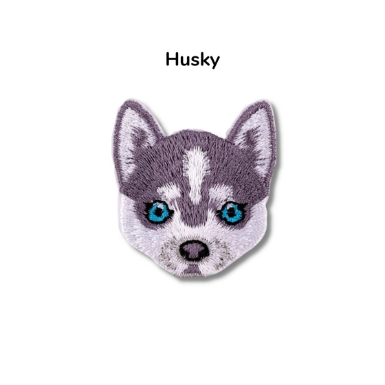 Husky Dog Patches | Dog Lover | Iron Patch | DIY Project