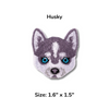 Husky Dog Patches | Dog Lover | Iron Patch | DIY Project