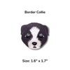 Border Collie Dog Patches | Dog Lover | Iron Patch | DIY Project