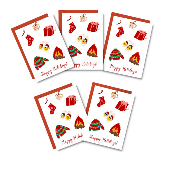 Happy Holidays Christmas Gifts Card | Christmas Cards | Greeting Cards | Elegant Cards | Holiday Cards