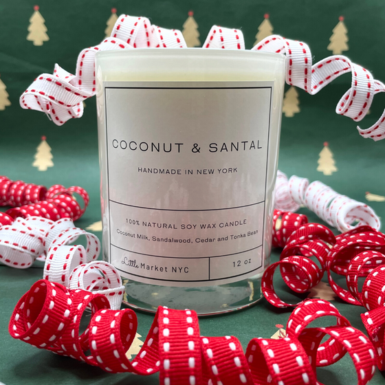 Coconut & Santal Candle | Soy Wax Candles | Made in New York City