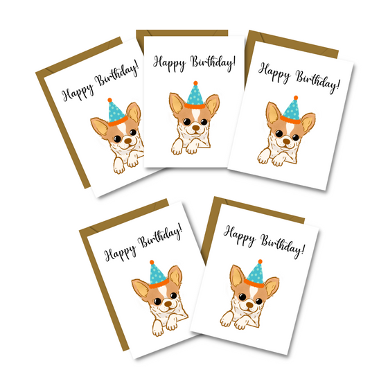 Happy Birthday Chihuahua Dog | Doggy Cards | Fun Cards | Dog Lover