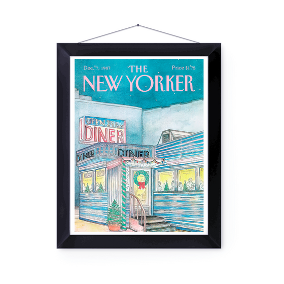 The New Yorker Covers Blue December | New York Prints | Diner