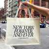 New York Forever and Ever Everyday Bag | XL Tote Bag Size | Design in NYC